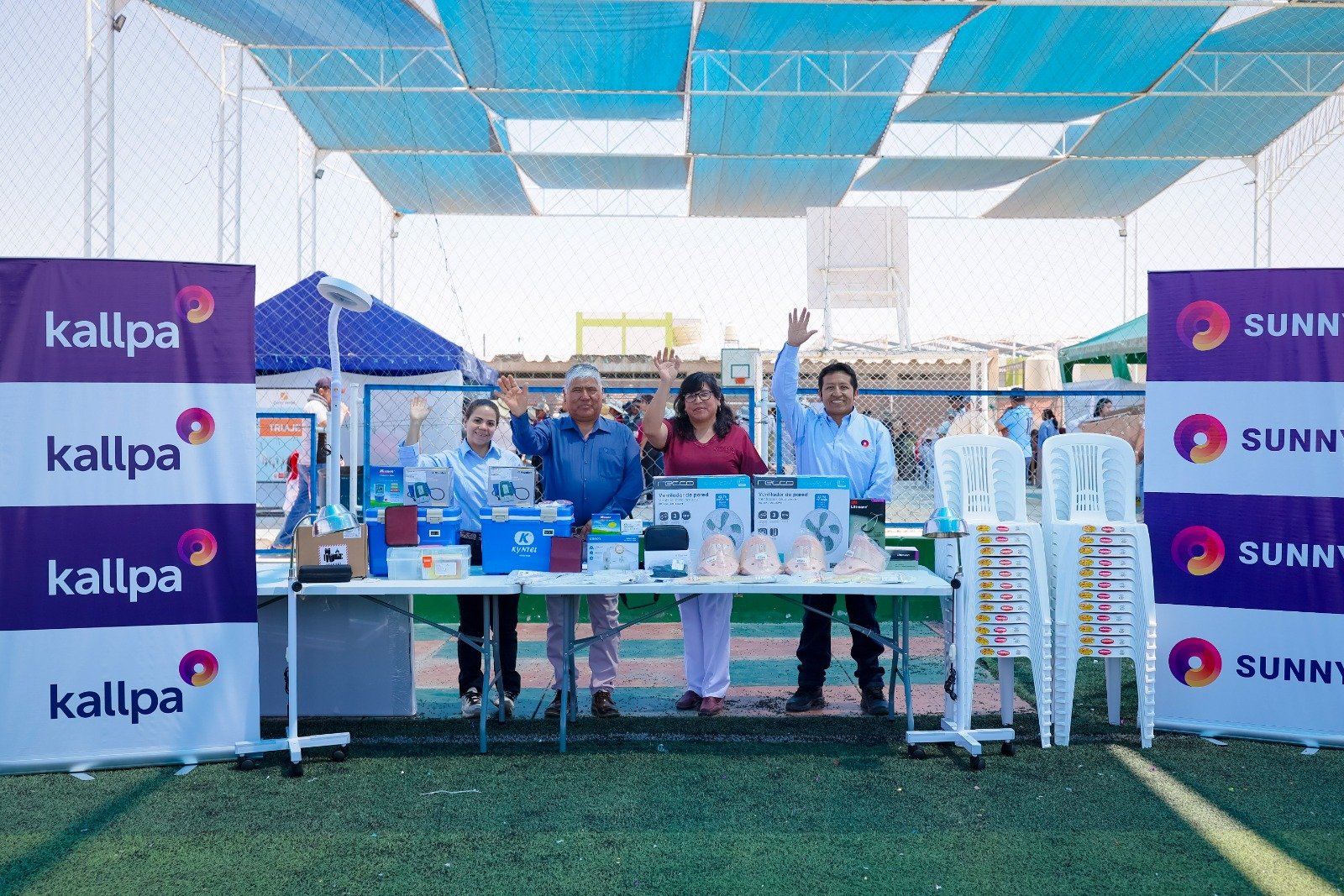 Grupo Enhol y Kallpa se unen por la salud de la población próxima a sus proyectos fotovoltaicos en San Camilo.