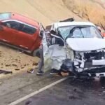 Accidente frontal en la Panamericana Sur deja dos heridos en Camaná