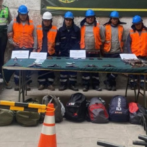 Siete detenidos por hurto de cables cumplirán servicios comunitarios tras sentencia