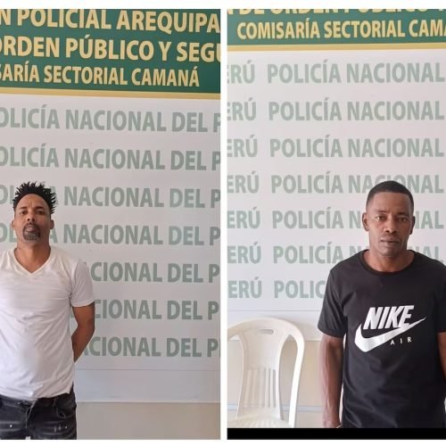 Camaná: capturan a dos extranjeros acusados de extorsión