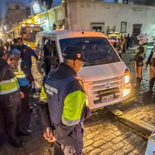 Municipalidad interna diez “loncheritas” por transporte informal en vías céntricas de Arequipa