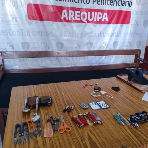 Hallan droga y artículos prohibidos durante requisa en el penal de Varones de Arequipa