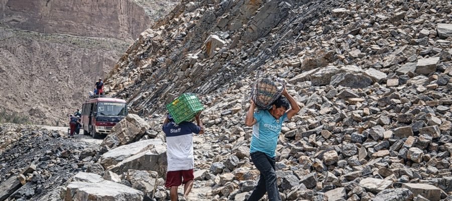 Fuertes lluvias aíslan anexos de Alca en provincia de La Unión