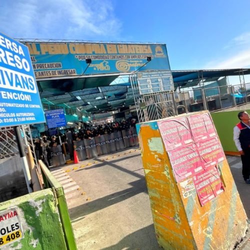 Clausuran terminal informal que operaba en la plataforma Avelino Cáceres